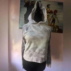 SO purple and white, Small cropped hoodie athleisure wear